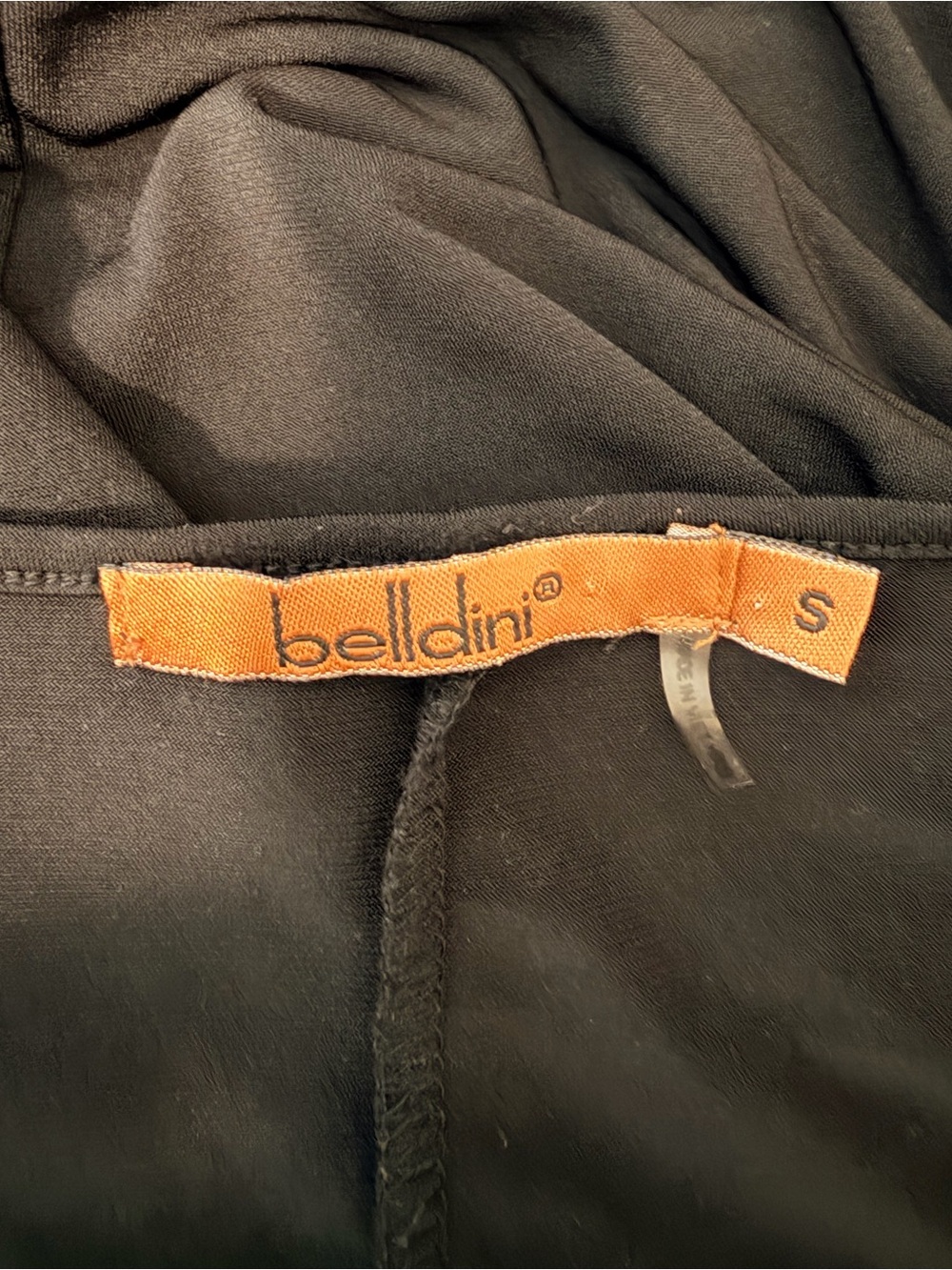 Belldini Black Short Sleeve Mesh Top with Stud Accents - Picture 4 of 5